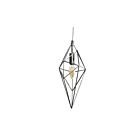 Suspendu à cordon incandescent Dainolite 918-1P-PC 1-lumière Chrome poli 60w