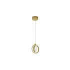 Suspendu LED Dainolite Parson 9228-614LEDP-AGB 14W 1 lumière laiton vieilli