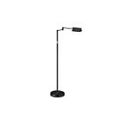 Plancher à bras pivotant à DEL Dainolite 9257LEDF-BK 1-lumière Noir 5w