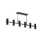 Dainolite CRL-248C-AGB Cerelia 8-lumières 400W Noir mat LED Lustre