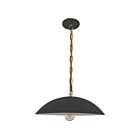 Dainolite OFE-151P-MB-AGB Ofelia 1-lumière 100W Noir mat Suspendu