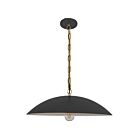 Dainolite OFE-191P-MB-AGB Ofelia 1-lumière 100W Noir mat Suspendu