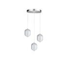 Dainolite PRI-1222LEDP-PC Peri 3-lumières 22.5W Clair Suspendu