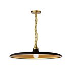 Dainolite QTN-241P-MB-AGB Quentin 1-lumière 60W Noir mat Suspendu