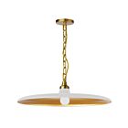 Dainolite QTN-241P-MW-AGB Quentin 1-lumière 60W Blanc mat Suspendu