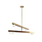 Dainolite CDL-404C-MB-BK Cadelaria 4-lumières 400W Laiton vieilli LED Lustre