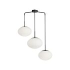 Dainolite RCL-323P-MB Rachel 3-lumières 180W Blanc Suspendu