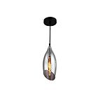 Suspendu à cordon incandescent Dainolite ABB-61P-SM séries Abba 1-lumière Noir 60w