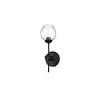 Lumière de vanité LED Dainolite Abii ABI-141W-MB-CLR 1-lumière 40W noir mat