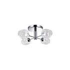 Plafonnier semi encastré incandescent Dainolite ABI-204SF-PC Abii 4-Lumières 160W Chrome poli