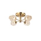 Plafonnier semi encastré incandescent Dainolite ABI-204SF-VB Abii 4-Lumières 160W Bronze Vintage