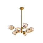 Suspendu tige DEL Dainolite ABI-268P-VB séries Abii 12-lumières Bronze Vintage 720w