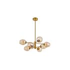 Suspendu tige DEL Dainolite ABI-268P-VB séries Abii 12-lumières Bronze Vintage 720w