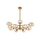 Suspendu tige DEL Dainolite ABI-3312P-VB séries Abii 12-lumières Bronze Vintage 480w