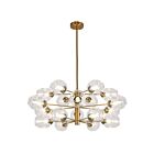 Chandelier 3 étages Dainolite Abii ABI-3318C-VB-CLR 18-Lumières 720W Bronze antique