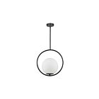 Suspendu incandescent Dainolite Adrienna ADR-161P-MB 60W 1 lumière noir mat