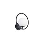 Applique murale halogène Dainolite Adrienna ADR-91W-MB 1-Lumière Noir mat 40W