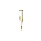 Suspendu incandescent Dainolite Adams ADS-63P-AGB 180W 3 lumières laiton vieilli