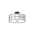 Plafonnier Semi Encastré LED Dainolite Alcala ALC-163SF-MB 3-lumières 180W noir mat