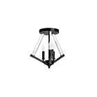 Plafonnier Semi Encastré LED Dainolite Aalto ALT-153SF-MB 3-lumières 180W noir mat