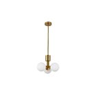 Suspendu 1 étage Dainolite AMA-153P-AGB Amanda 3-Lumières Laiton vieilli 75W