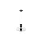 Suspendu 1 étage Dainolite AMA-153P-MB Amanda 3-Lumières Noir 75W