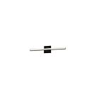 Dainolite ATA-2418LEDW-MB Annita 1-lumière 24W Noir mat LED lumière Vanité