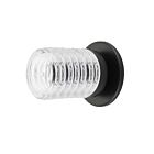 Dainolite BKY-61W-MB-CLR Berkley 1-Lumière 25W Effacer et Noir mat LED Applique Murale