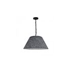 Suspendu LED de taille moyenne Brynn Dainolite Brynn BRY-M-BK-500 1-lumière 100W gris