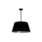 Suspendu à chaîne Dainolite BRY-M-BK-697 Brynn 1-Lumière 100W Noir