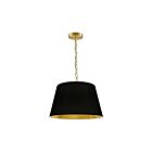 Suspendu à chaîne Dainolite BRY-S-AGB-698 Brynn 1-Lumière 100W Laiton vieilli