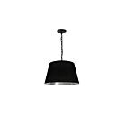 Suspendu à chaîne Dainolite BRY-S-BK-697 Brynn 1-Lumière 100W Noir