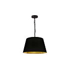 Suspendu à chaîne Dainolite BRY-S-BK-698 Brynn 1-Lumière 100W Noir