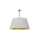 Suspendu à chaîne Dainolite BRY-XL-AGB-692 Brynn 1-Lumière 100W Laiton vieilli