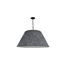 Suspendu surdimensionné LED Brynn Dainolite Brynn BRY-XL-BK-500 1-lumière 100W gris