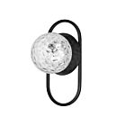 Dainolite BUR-121W-MB-CLR Burlat 1-Lumière 25W Blanc et Noir mat LED Applique Murale