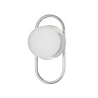 Dainolite BUR-121W-PC-WH Burlat 1-Lumière 25W Blanc et chrome poli LED Applique Murale