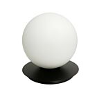 Dainolite BUR-131T-MB-WH Burlat 1-lumière 60W Noir mat LED Lampe de table