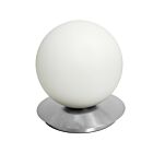 Dainolite BUR-131T-PC-WH Burlat 1-lumière 60W Chrome poli LED Lampe de table