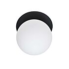 Dainolite BUR-131W-MB-WH Burlat 1-Lumière 60W Blanc et Noir mat LED Applique Murale