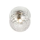 Dainolite BUR-131W-PC-CLR Burlat 1-Lumière 60W Effacer et chrome poli LED Applique Murale