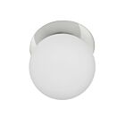 Dainolite BUR-131W-PC-WH Burlat 1-Lumière 60W Blanc et chrome poli LED Applique Murale