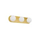 Dainolite BUR-3W-AGB-WH Burlat 3-lumières 75W Noir mat LED Lumière Vanité