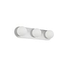 Dainolite BUR-3W-PC-WH Burlat 3-lumières 75W Blanc LED Lumière Vanité