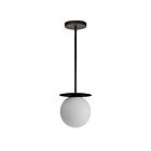 Dainolite BUR-51P-MB-WH Burlat 25W Noir mat Suspendu
