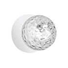 Dainolite BUR-51W-MW-CLR Burlat 1-Lumière 25W Effacer et Blanc mat LED Applique Murale