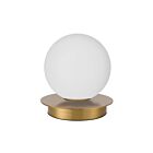 Dainolite BUR-61T-AGB-WH Burlat 1-lumière 25W Laiton vieilli LED Lampe de table