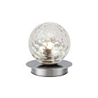 Dainolite BUR-61T-PC-CLR Burlat 1-lumière 25W Chrome brillant LED Lampe de table