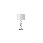 Lampe de table à incandescence Dainolite C182T-PC 1-Lumière 60W Chrome poli