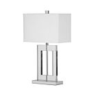 Lampe de table DEL cristal Dainolite C52T-PC 1-lumière Blanc 150w